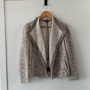 Vince Shawl Collar Open Front Knit Jacket Cardigan